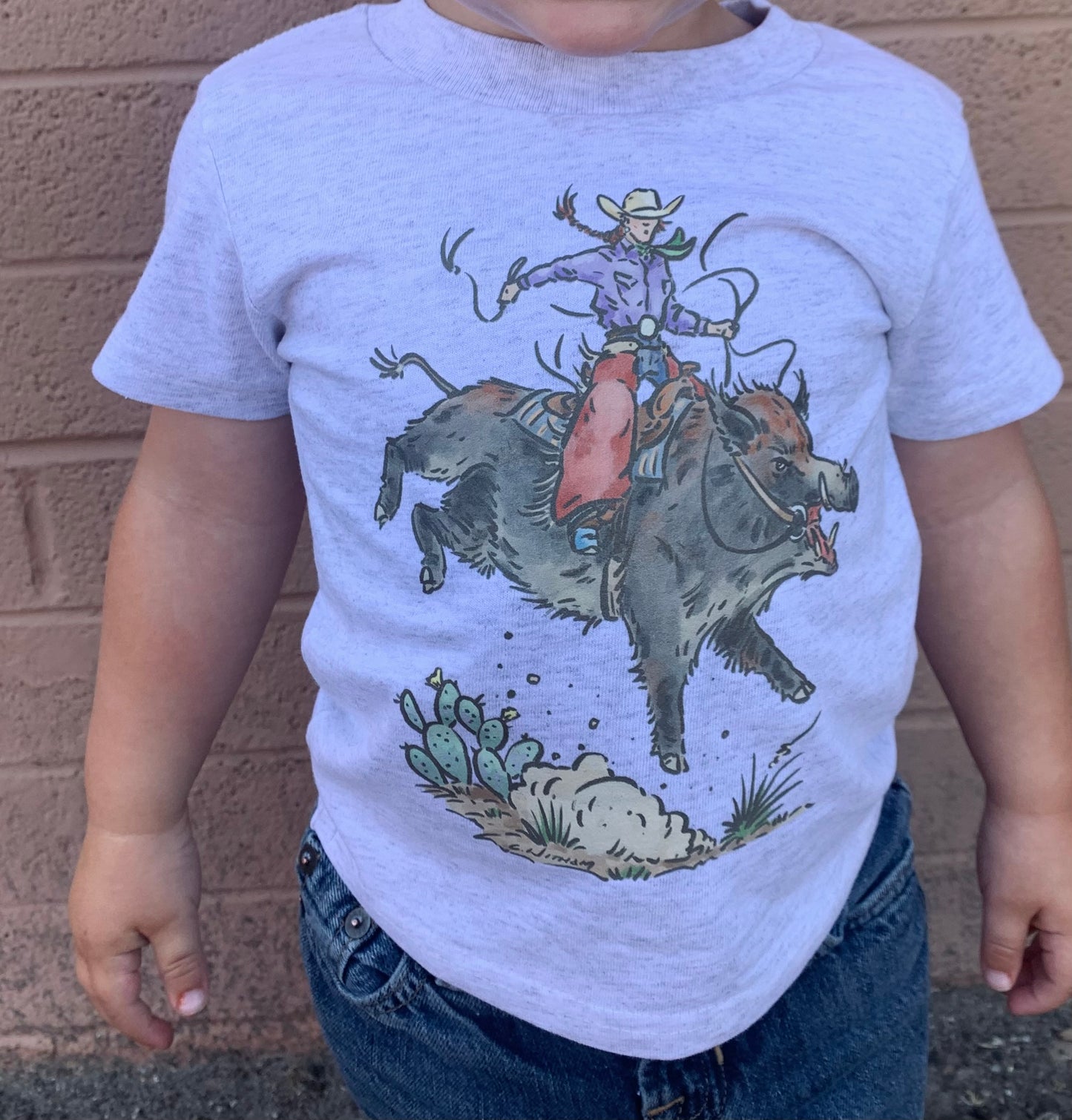 Buckin’ Boar Toddler Tee