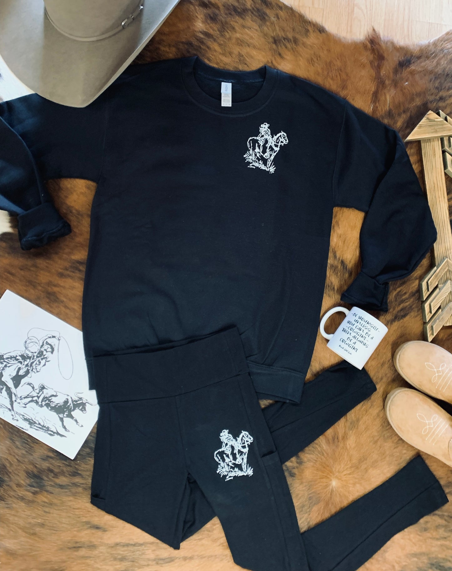 Cowgirl Crewneck & Leggings Lounge Set