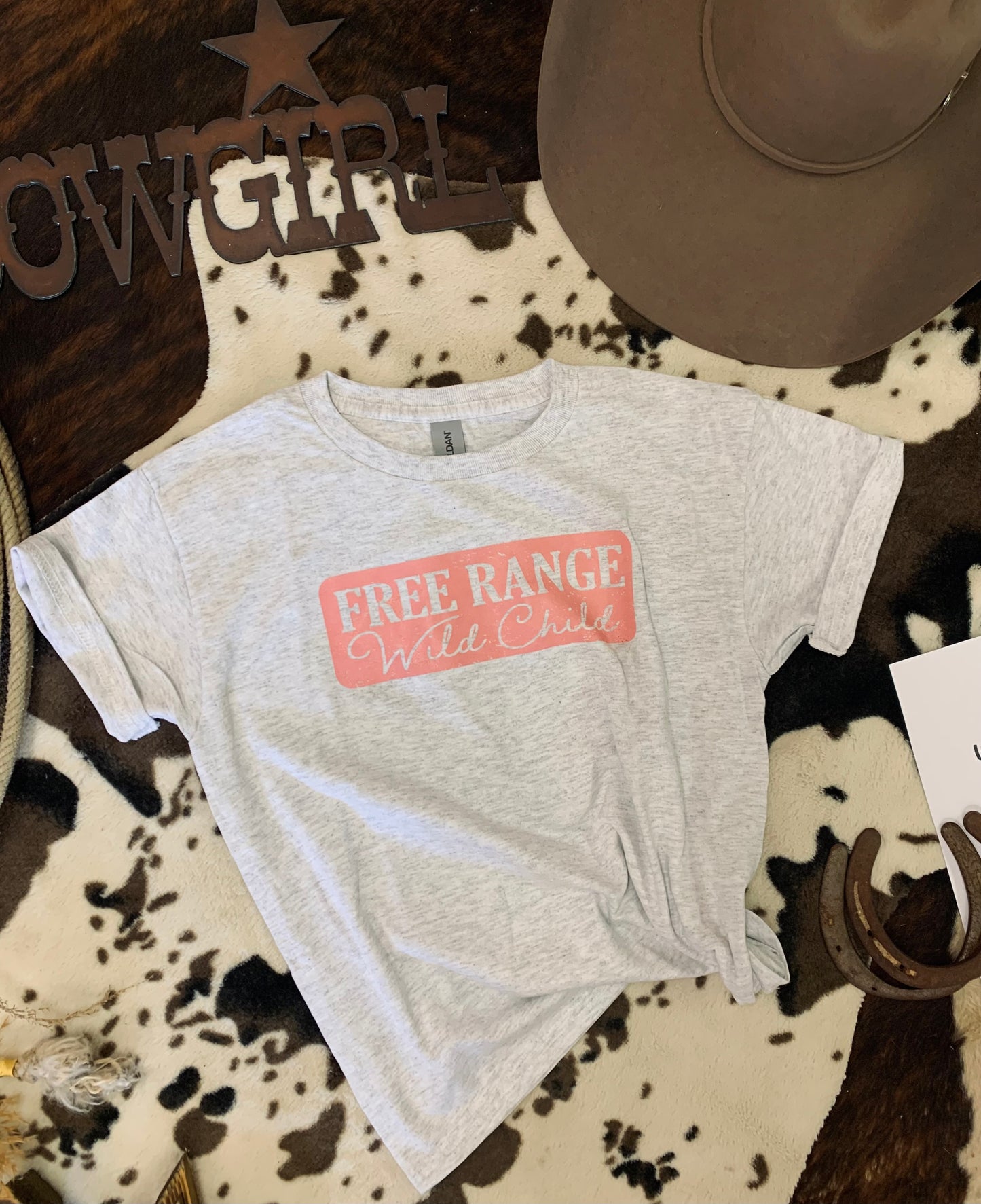 Free Range Wild Child- Girls Youth Tee