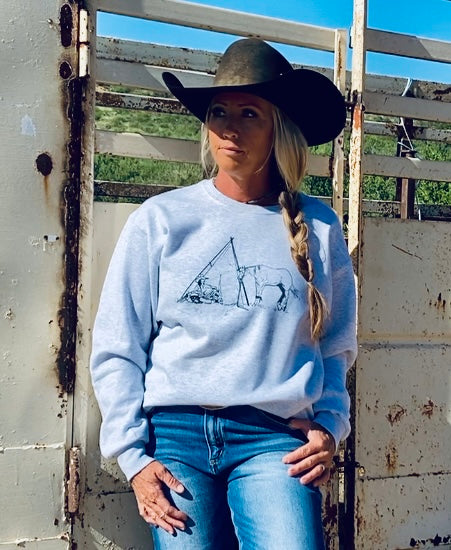 Noonin’ Out Crewneck Sweatshirt - Ash