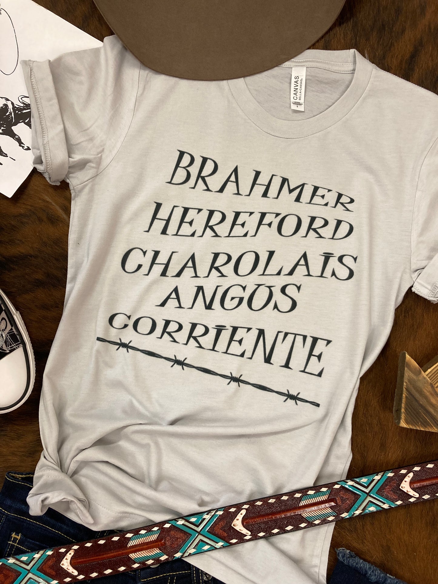 Cows Around Western Graphic Tee