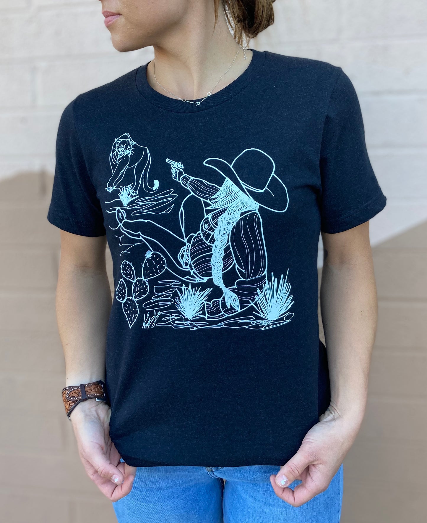 Down Karen Tee- Black