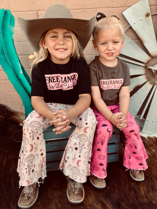 Free Range Wild Child- Girls Youth Tee