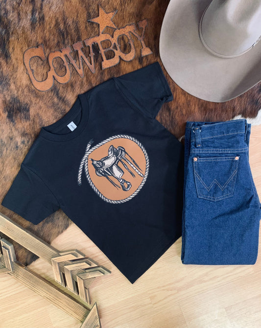 Western Saddle Tee - Youth