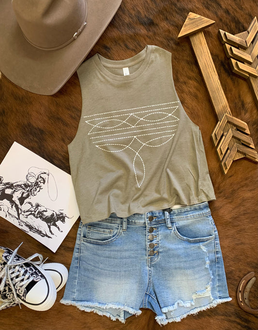 Bootstitch Crop Tank