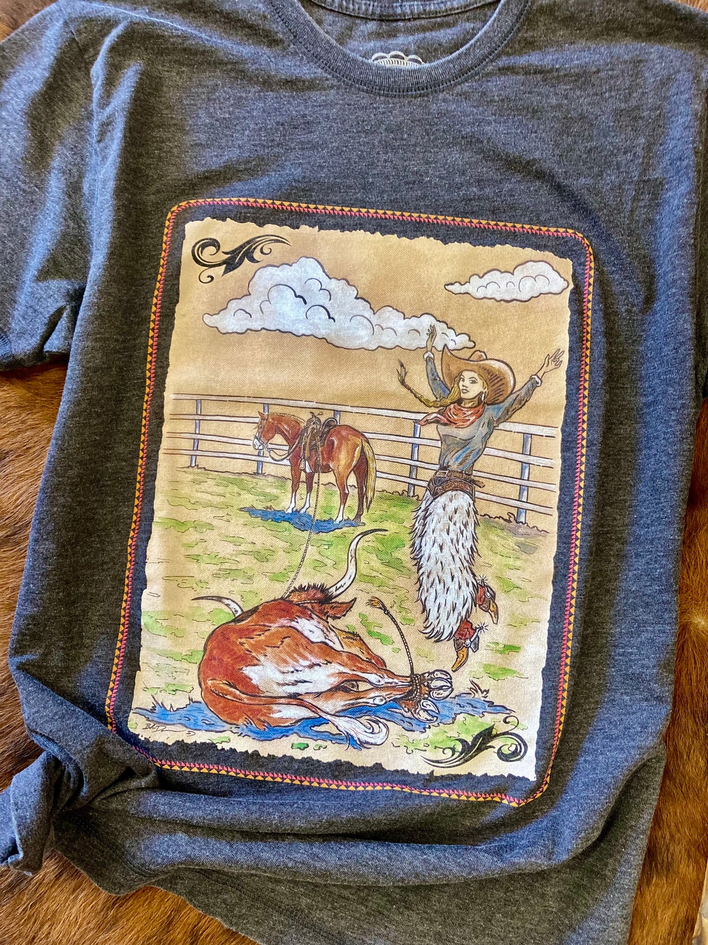 “One Cowgirl Show” Tee