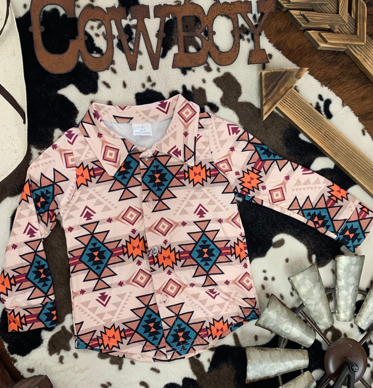 Youth Aztec Button Down
