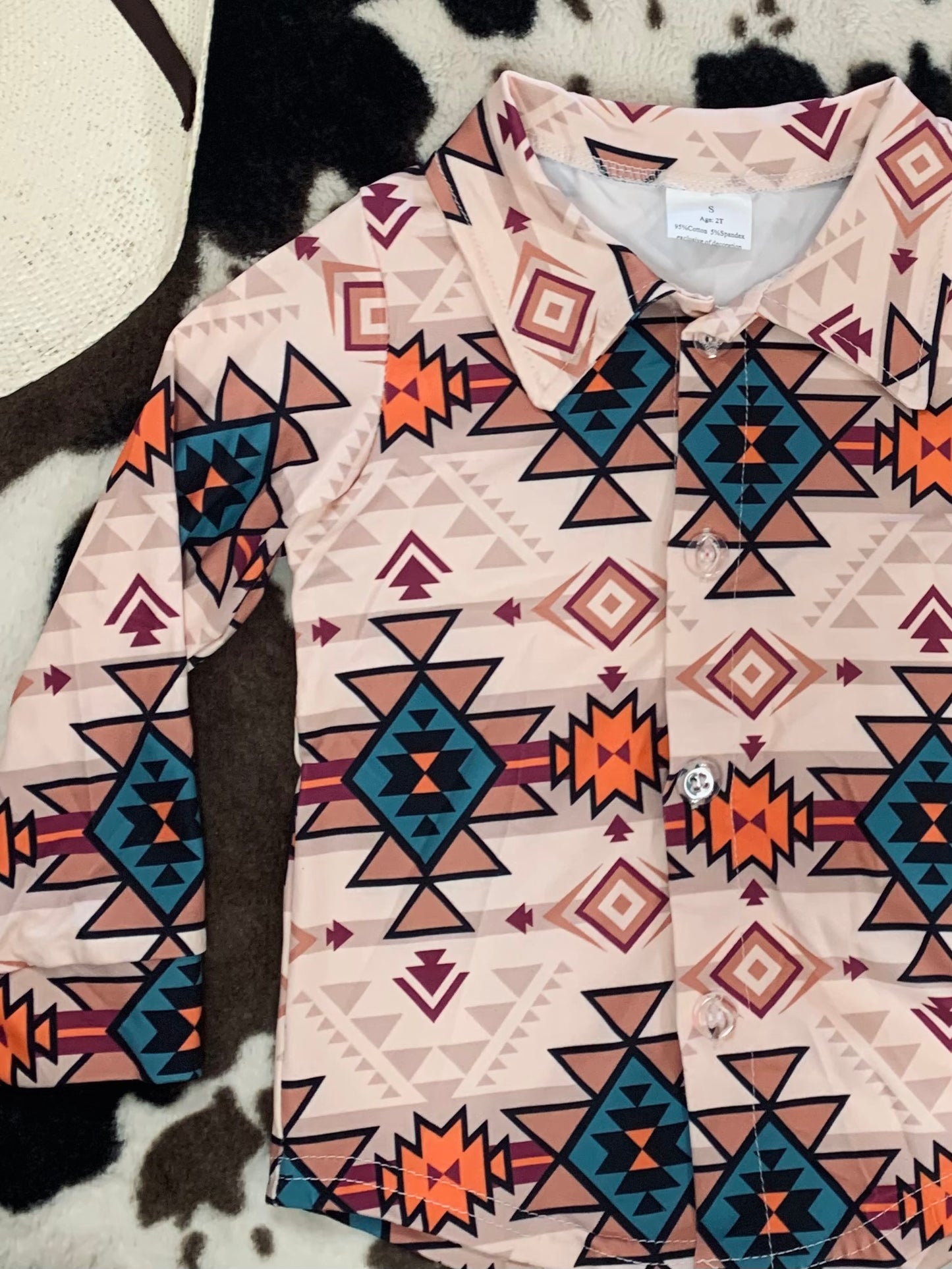 Youth Aztec Button Down