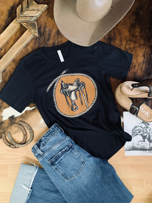 Western Saddle Tee - Adult