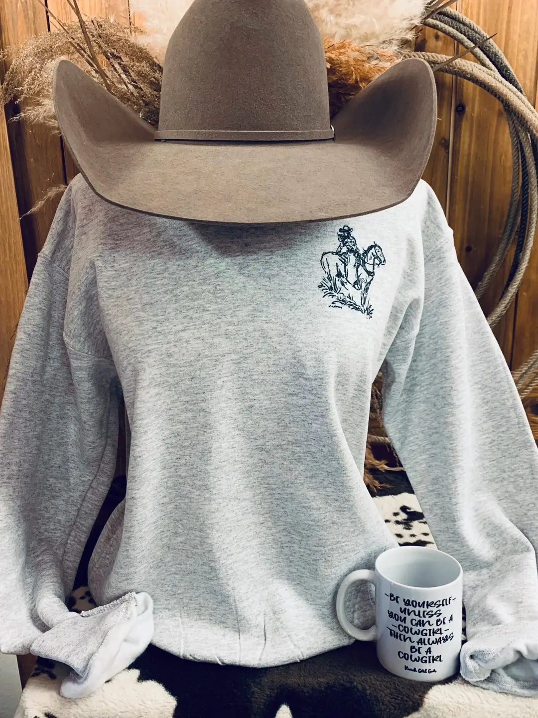 Be A Cowgirl Crewneck Sweatshirt