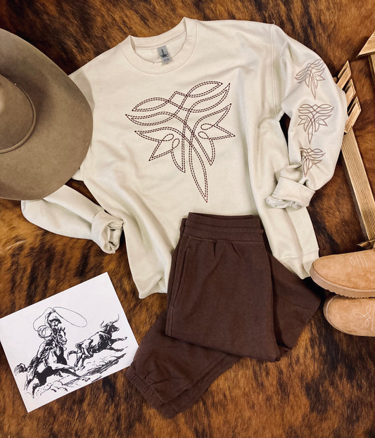 Cowgirl Bootstitch Lounge Set