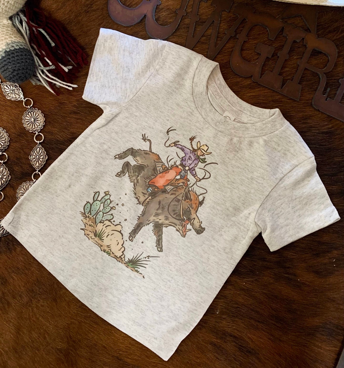 Buckin’ Boar Toddler Tee